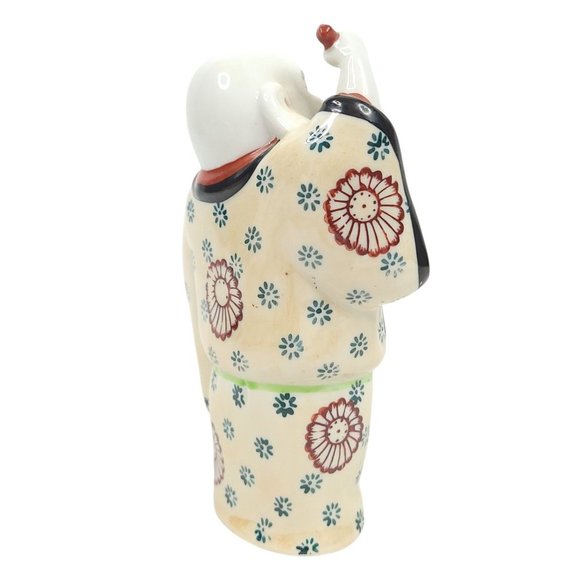 Vintage Laughing Happy Buddha Porcelain 5 Inch Figurine Chinese Asian Oriental - Picture 8 of 11